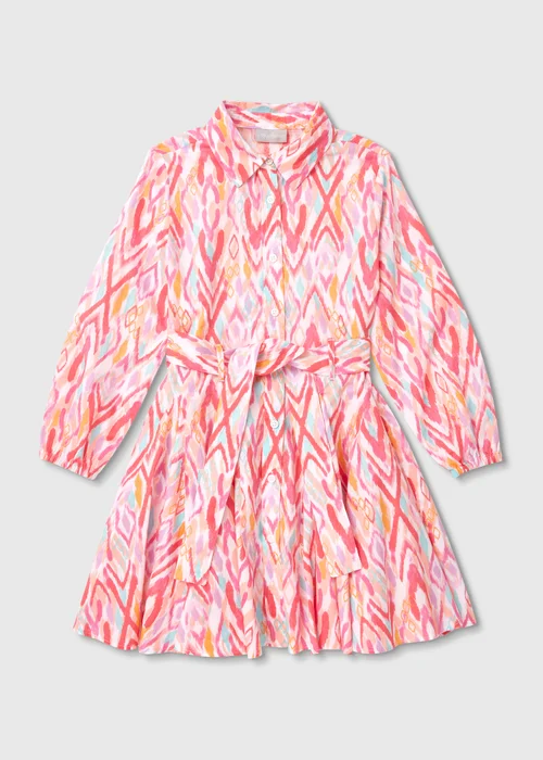 Girls Multicolour Aztec Godet Dress (7-13yrs) - 7 Yrs Image 1