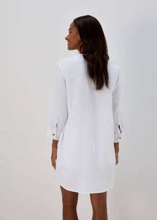 White Double Cloth Shirt - S Image 2