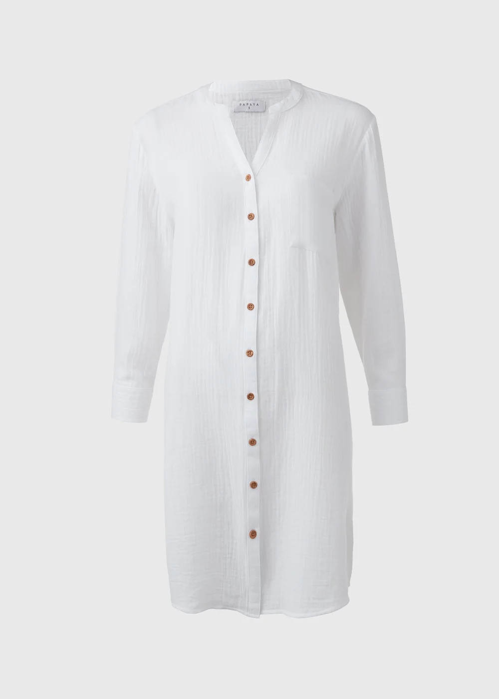 White Double Cloth Shirt - S Image 4