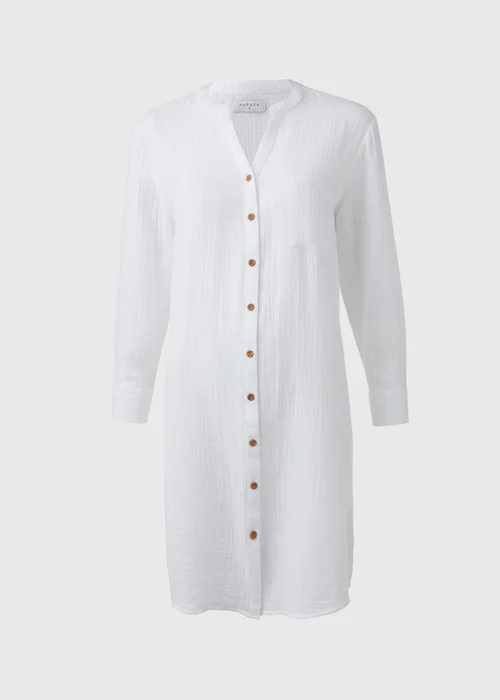 White Double Cloth Shirt - S Image 4