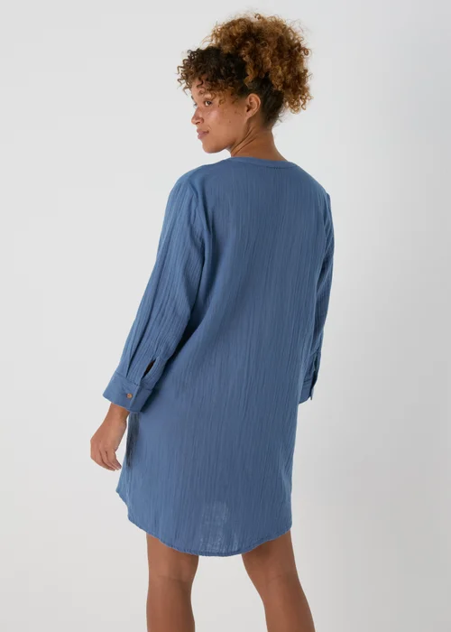 Blue Double Cloth Denim Shirt - Extra small Image 2