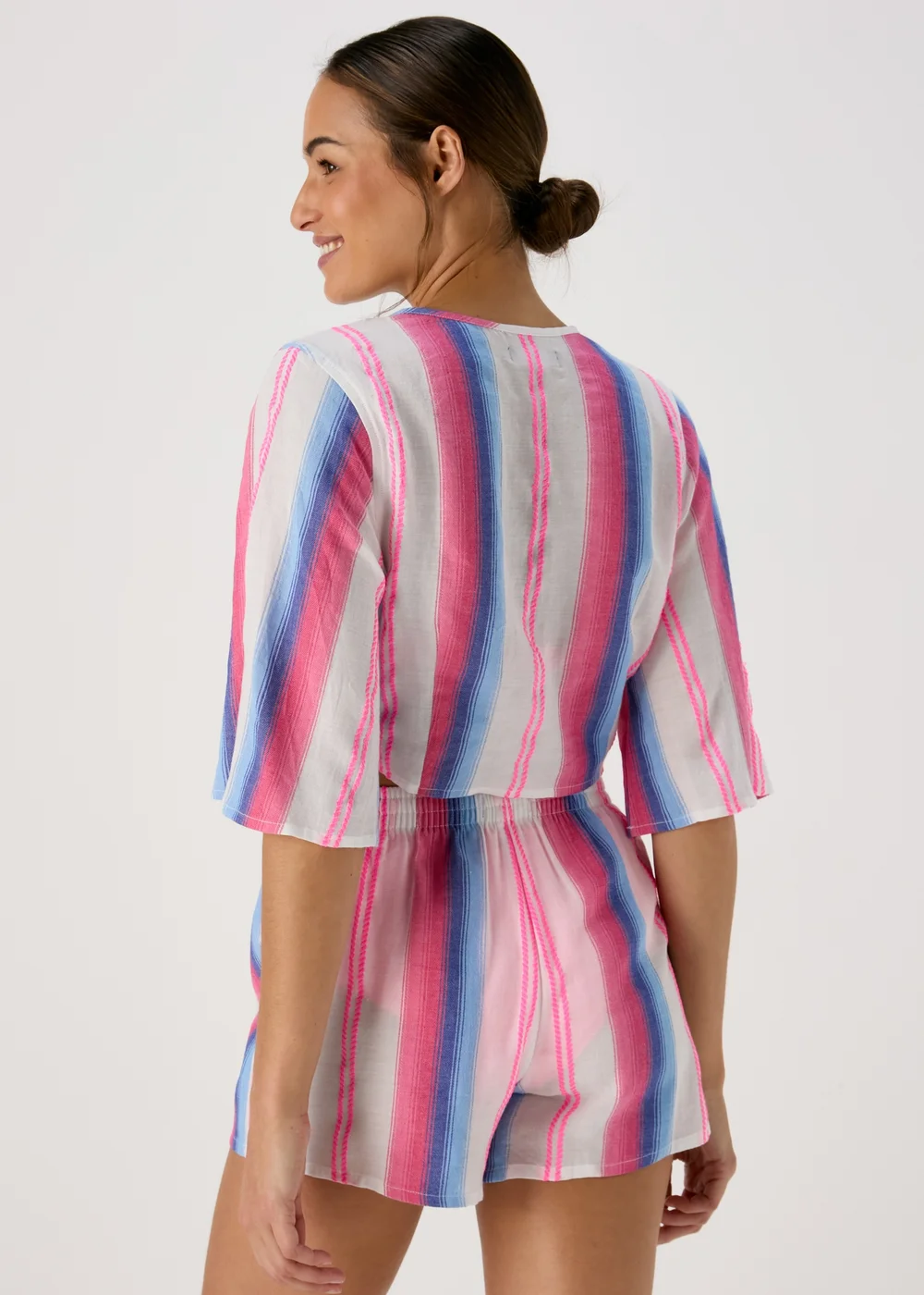 Multicolour Jacquard Tie Top - Extra small Image 2