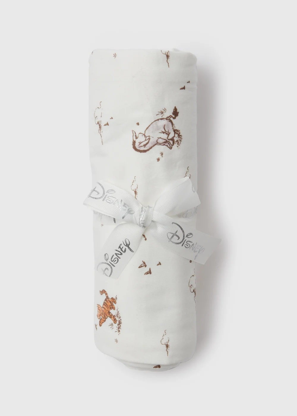 Baby Winnie The Pooh Cream Jersey Shawl - One Size Image 1
