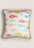 Outdoor Multicolour Fish Cushion (43cm x 43cm) Image 1