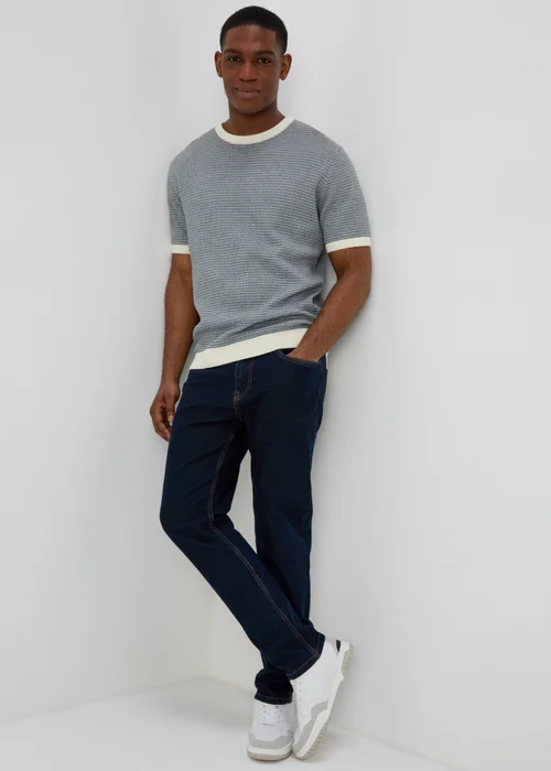 Blue Stripe T Shirt - Small Image 4