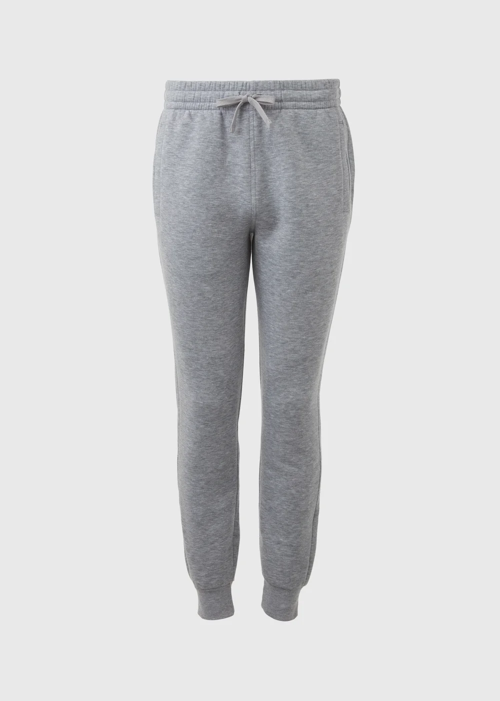 Grey Cuffed Slim Fit Joggers - XS Image 5
