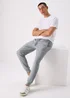Grey Cuffed Slim Fit Joggers - XS Image 1