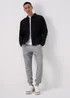 Grey Cuffed Slim Fit Joggers - XS Image 4