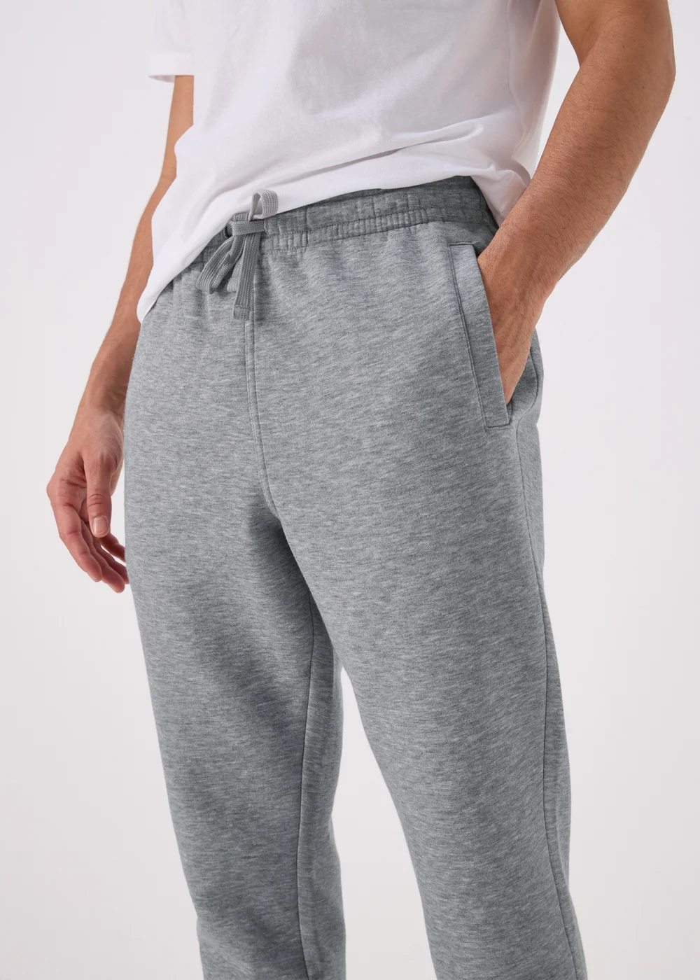 Grey Cuffed Slim Fit Joggers - XS Image 3