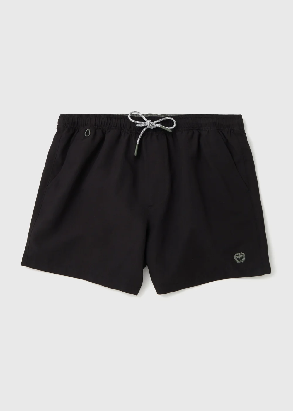 Black Embroidered Swim Shorts - S Image 4