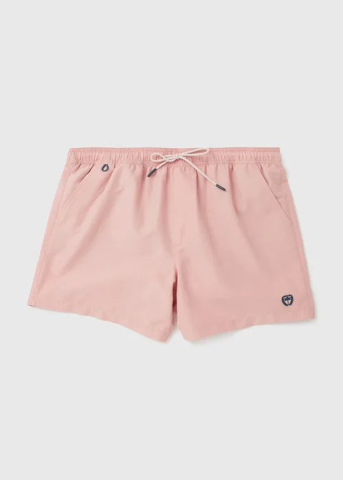 Pink Embroidered Swim Shorts - S Image 4