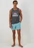 Aqua Embroidered Swim Shorts - Small Image 3