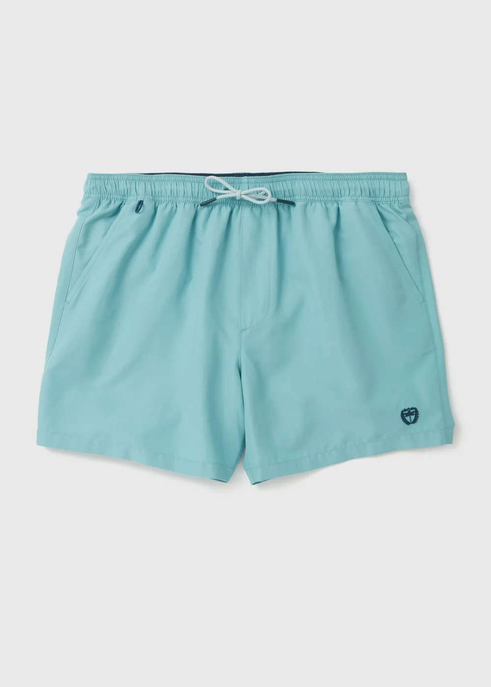 Aqua Embroidered Swim Shorts - Small Image 4