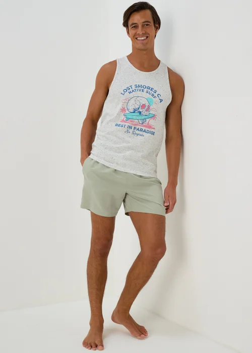 Sage Plain Swim Shorts - S Image 3