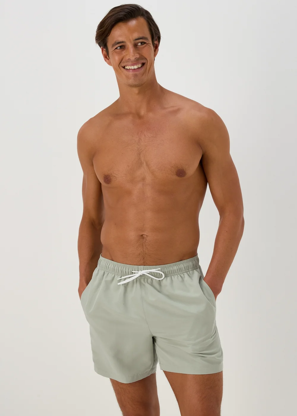 Sage Plain Swim Shorts - S Image 1