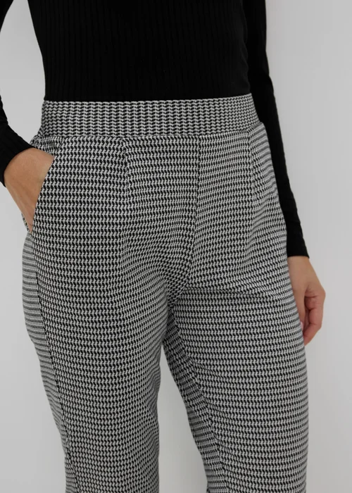 Black Anchor Pull On Trousers - 8 Image 3