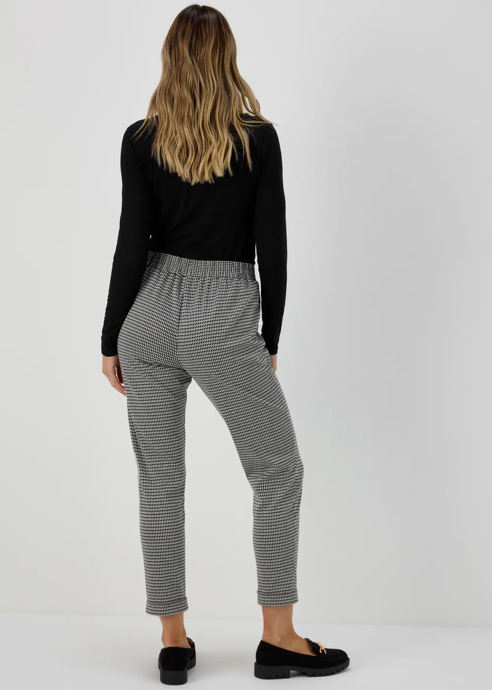 Black Anchor Pull On Trousers - 8 Image 2