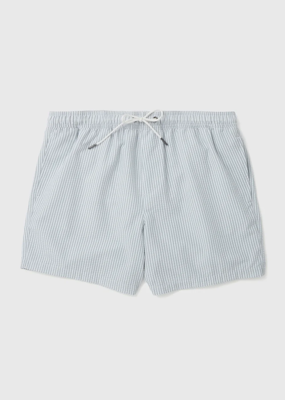 Sage Stripe Seersucker Swim Shorts - S Image 4