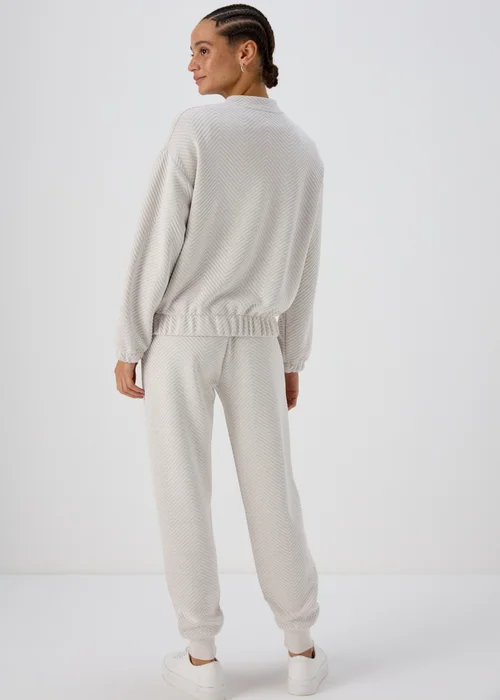 Oatmeal Quilted Bomber Jacket - S Image 2