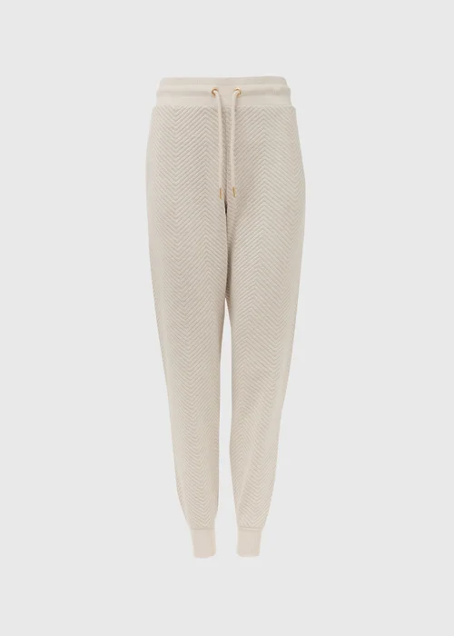Oatmeal Quilted Joggers - Small Image 5