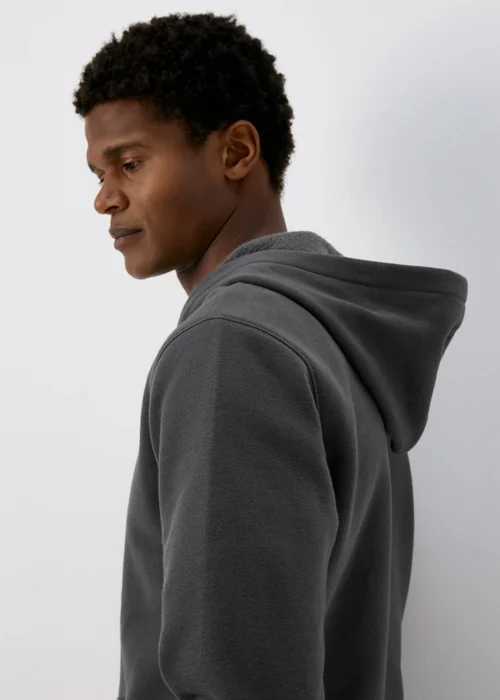 Charcoal Pull On Essential Hoodie - S Image 3