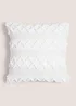Cream Chenille Bobble Cushion (43cm x 43cm) Image 1