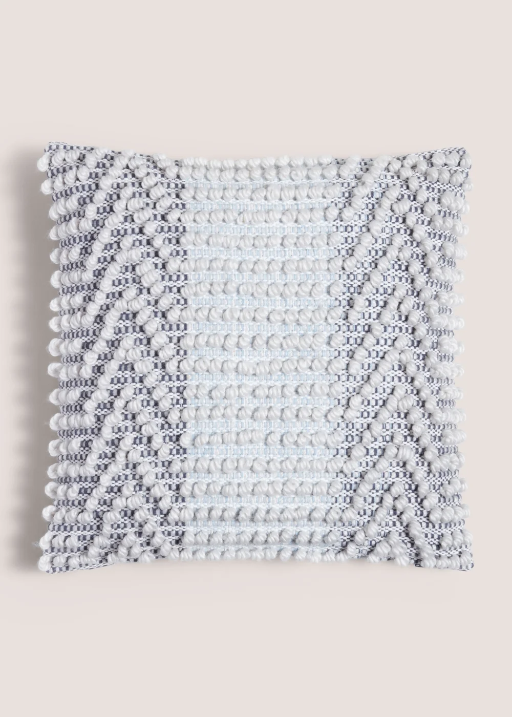 Indigo Bobble Cushion (43cm x 43cm) Image 1