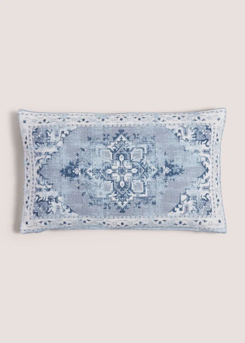 Indigo Kilim Cushion (30cm x 50cm) Image 1