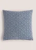 Indigo Embroidered Cushion (43cm x 43cm) Image 1