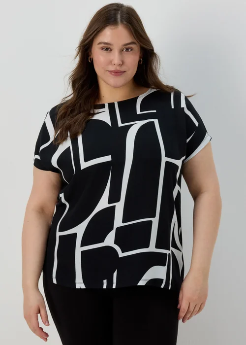 Et Vous Monochrome Abstract T-Shirt - 8 Image 1