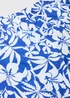 Blue Floral Print Swim Shorts - Small Image 5