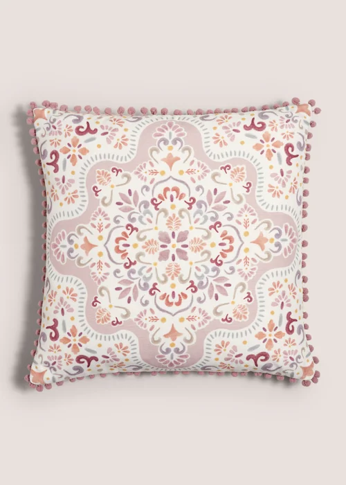 Multicolour Artisan Mandala Cushion (43cm x 43cm) Image 1