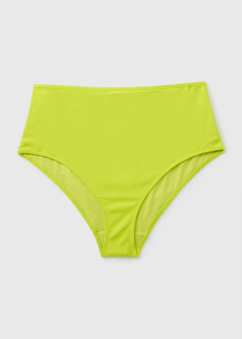 Lime High Waisted Shapewear Bikini Bottoms - 6 Image 3