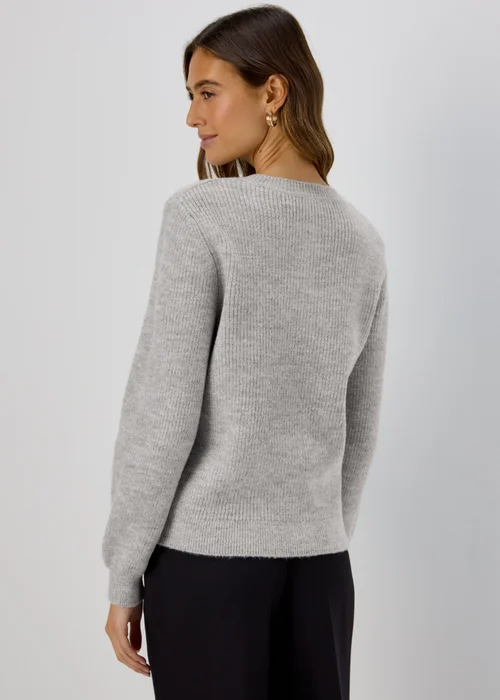 Et Vous Grey Button Up Cardigan - 8 Image 2