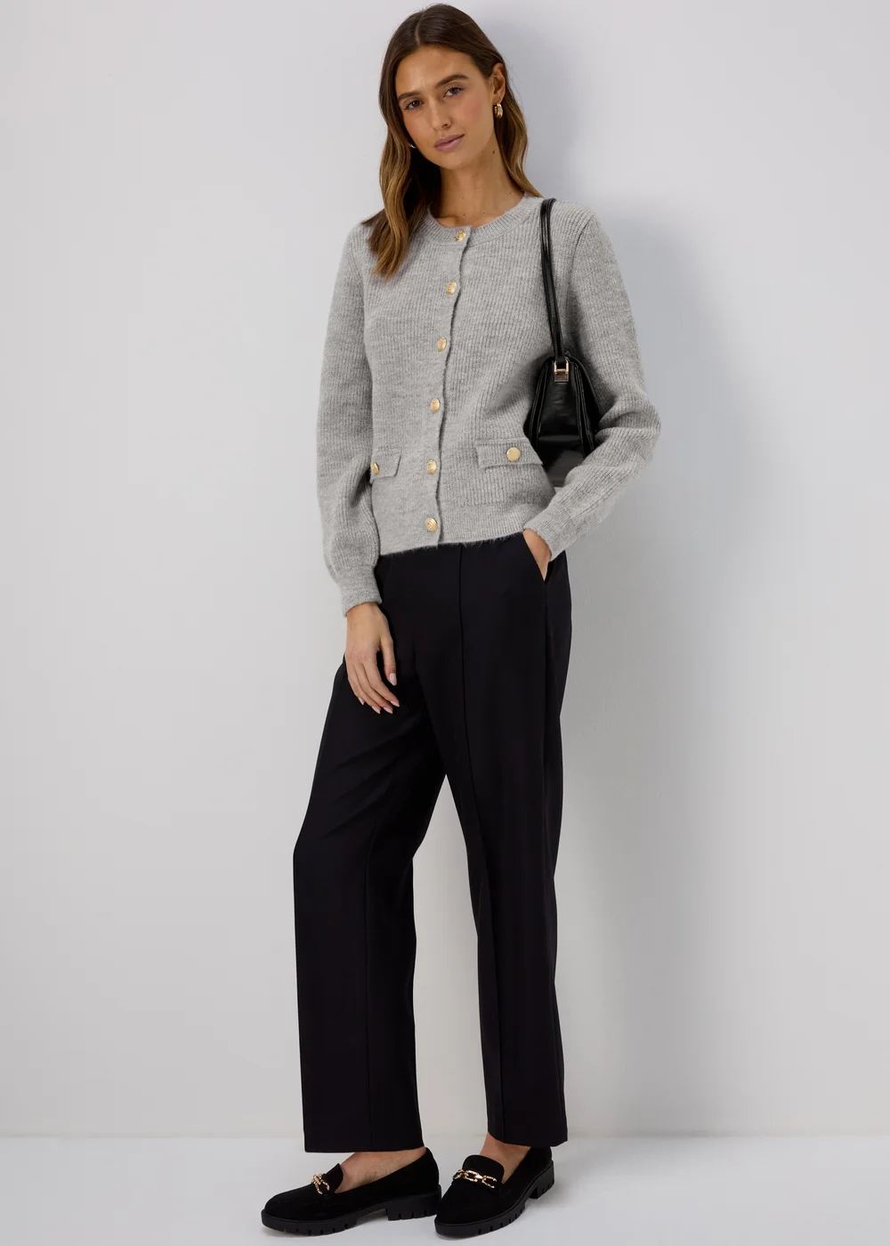 Et Vous Grey Button Up Cardigan - 8 Image 4
