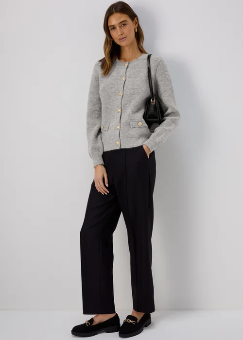 Et Vous Grey Button Up Cardigan - 8 Image 4