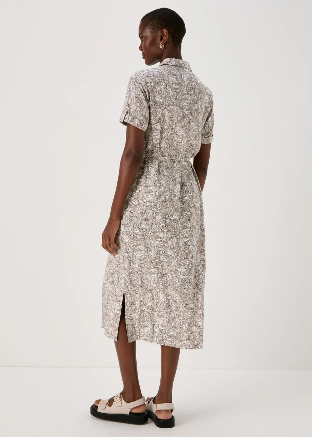 Stone Paisley Viscose Dress - 8 Image 2
