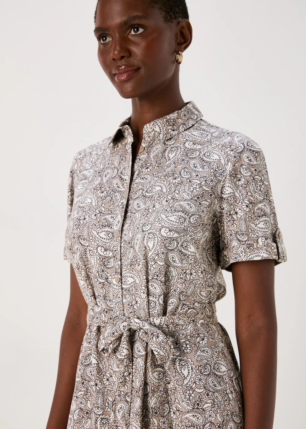 Stone Paisley Viscose Dress - 8 Image 3