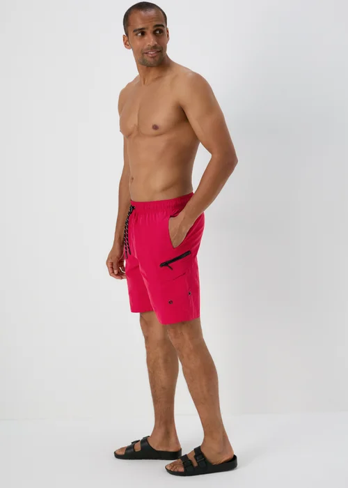 Red Cargo Swim Shorts - S Image 3