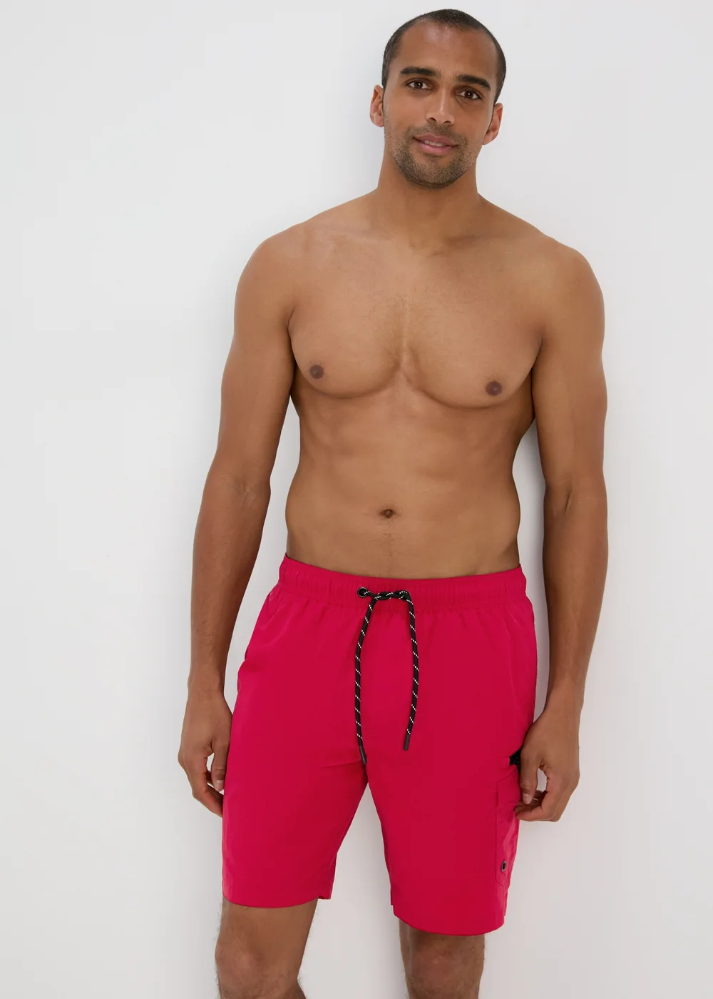 Red Cargo Swim Shorts - S Image 1