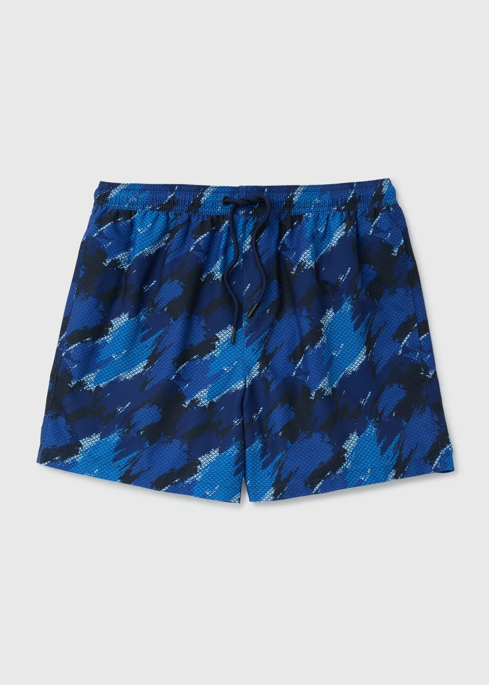 Blue Camo Print Swim Shorts - S Image 4