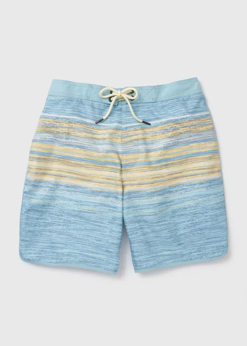 Blue Sketchy Stripe Swim Shorts - S Image 4