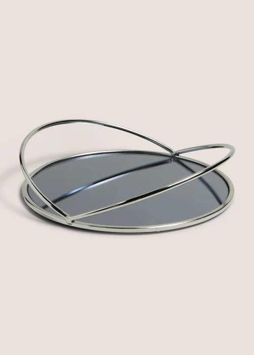 Black Mirrored Tray (29.5cm x 29.5cm x 5.6cm) Image 1