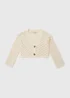 Girls Cream Spring Crochet Cardigan (7-13yrs) - Age 7 Years Image 1