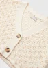 Girls Cream Spring Crochet Cardigan (7-13yrs) - Age 7 Years Image 2