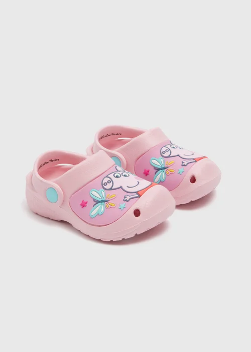 Peppa Pig Girls Pink Clogs (Younger 4-9) - Size 4 Infants Image 1