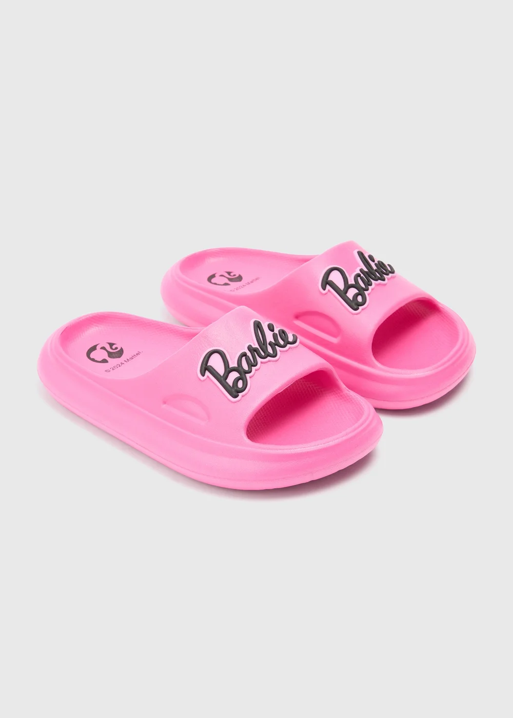 Girls Barbie Pink Cloud Sliders (Younger 10-Older 5) - Size 1 Image 1