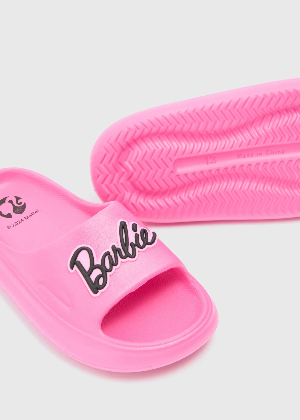 Girls Barbie Pink Cloud Sliders (Younger 10-Older 5) - Size 1 Image 2