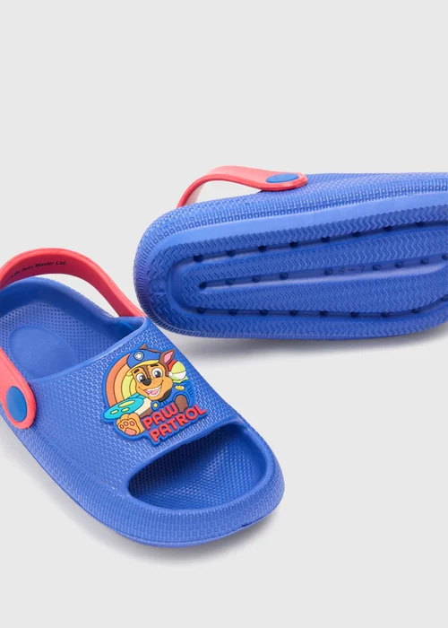 Paw Patrol Boys Blue Cloud Sliders (Younger 4-11) - Size 4 -5 infants Image 2