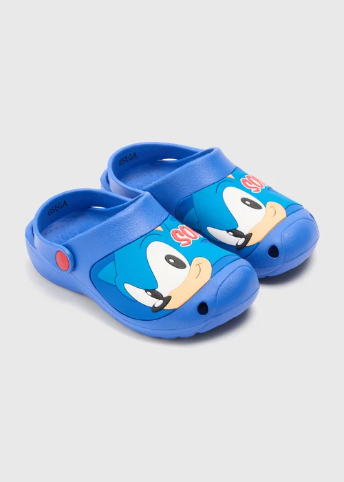 Sonic Boys Blue Clogs (Younger 10-Older 2) - 1 Image 1